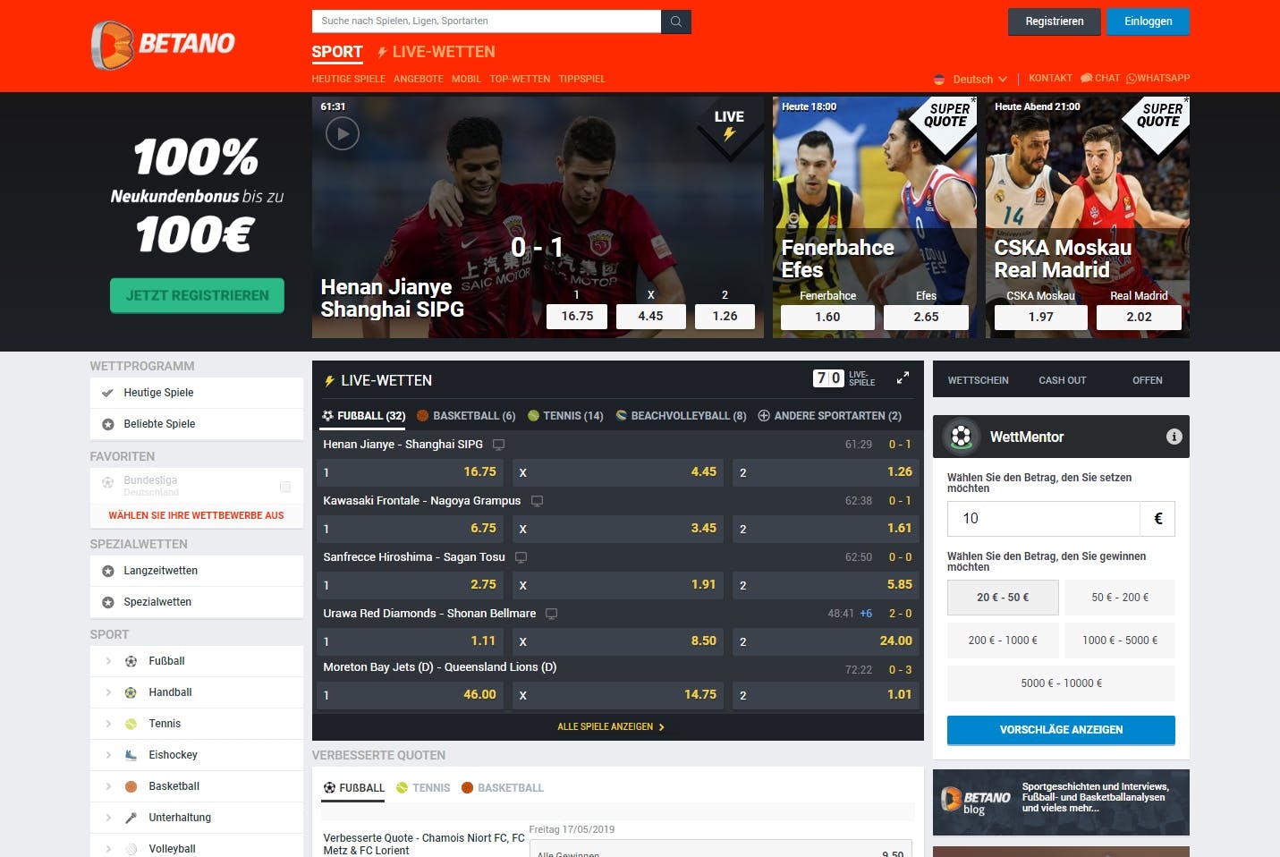 Betano sportwetten
