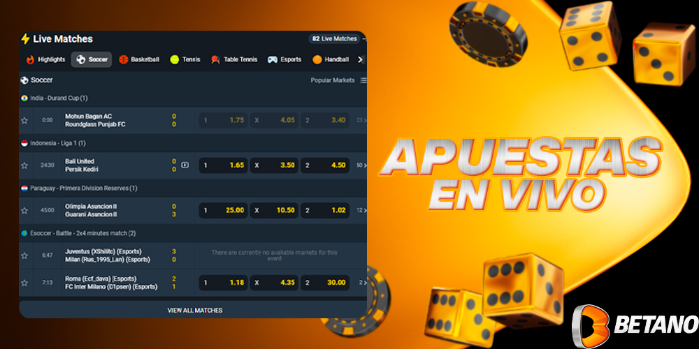 Betano casino en vivo